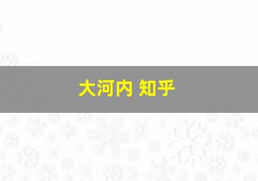 大河内 知乎